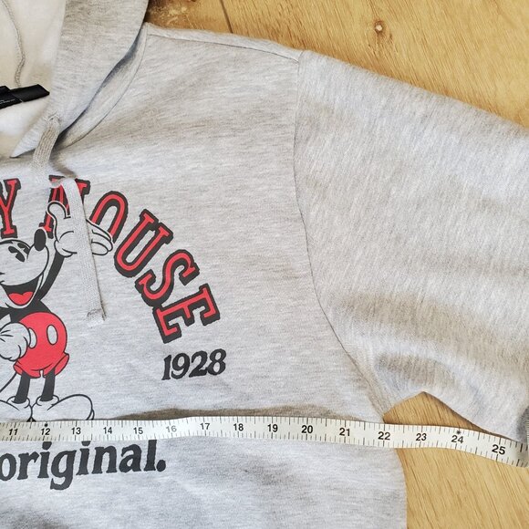 Disney Mickey Mouse Hoodie Mens M Sweatshirt Unisex Gray NWT Original Est 1928 - Picture 8 of 11
